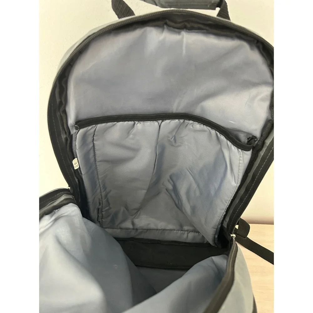 Code Ninjas Backpack Black Gray Honeycomb Pattern Multi-Pocket Tech Bag 18x13